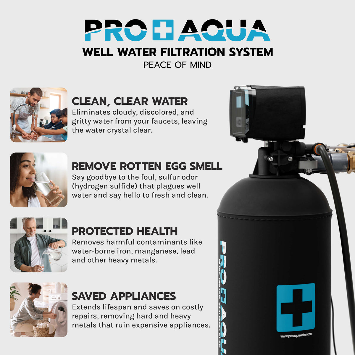 Three System Bundle | 80,000 Grain Softener, Well Water Iron/Odor Filtration and 3-Stage Filter