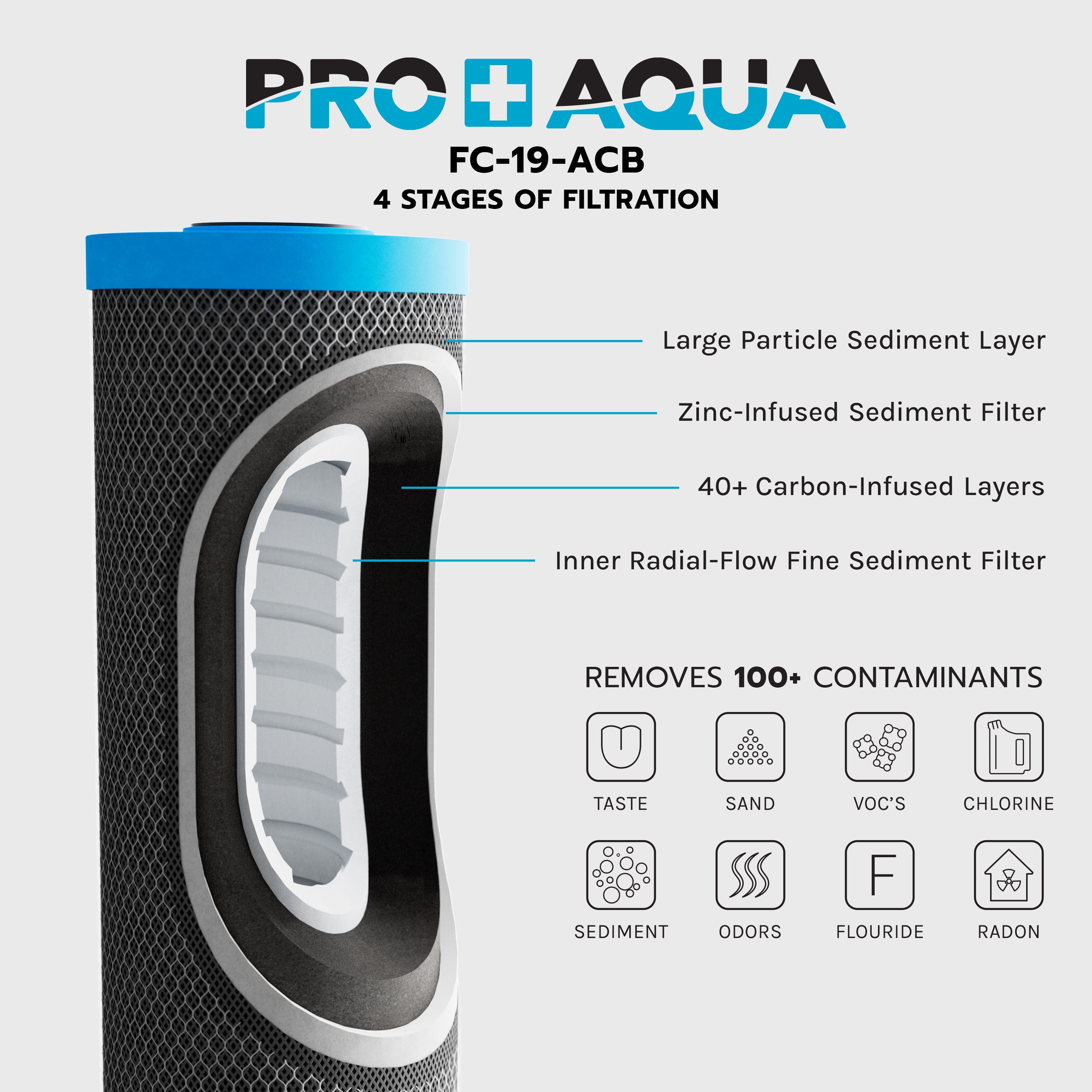 Carbon Infused Replacement Filter, Whole-House Well Water