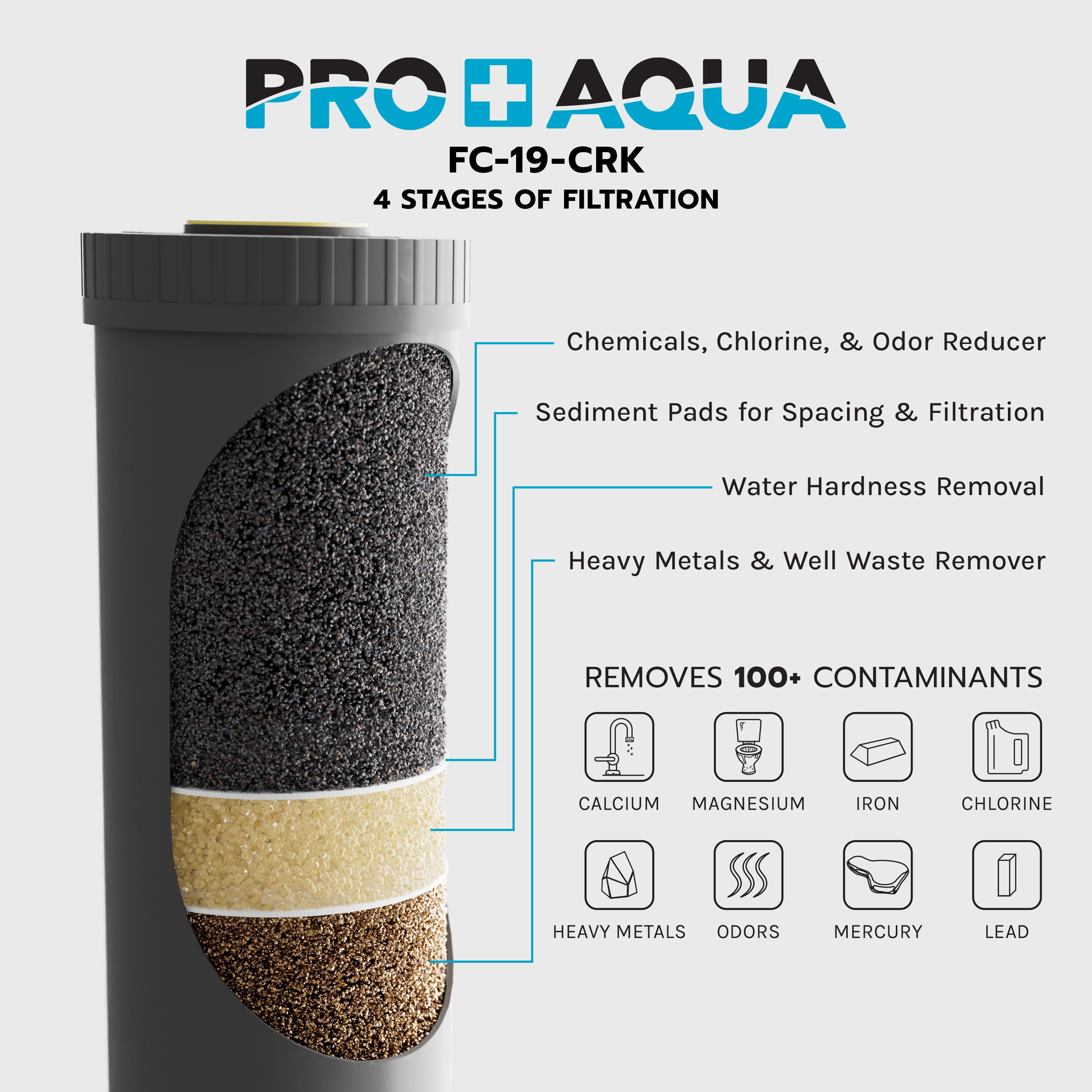 City and Well Water Whole House Heavy Metals and Odor Filter