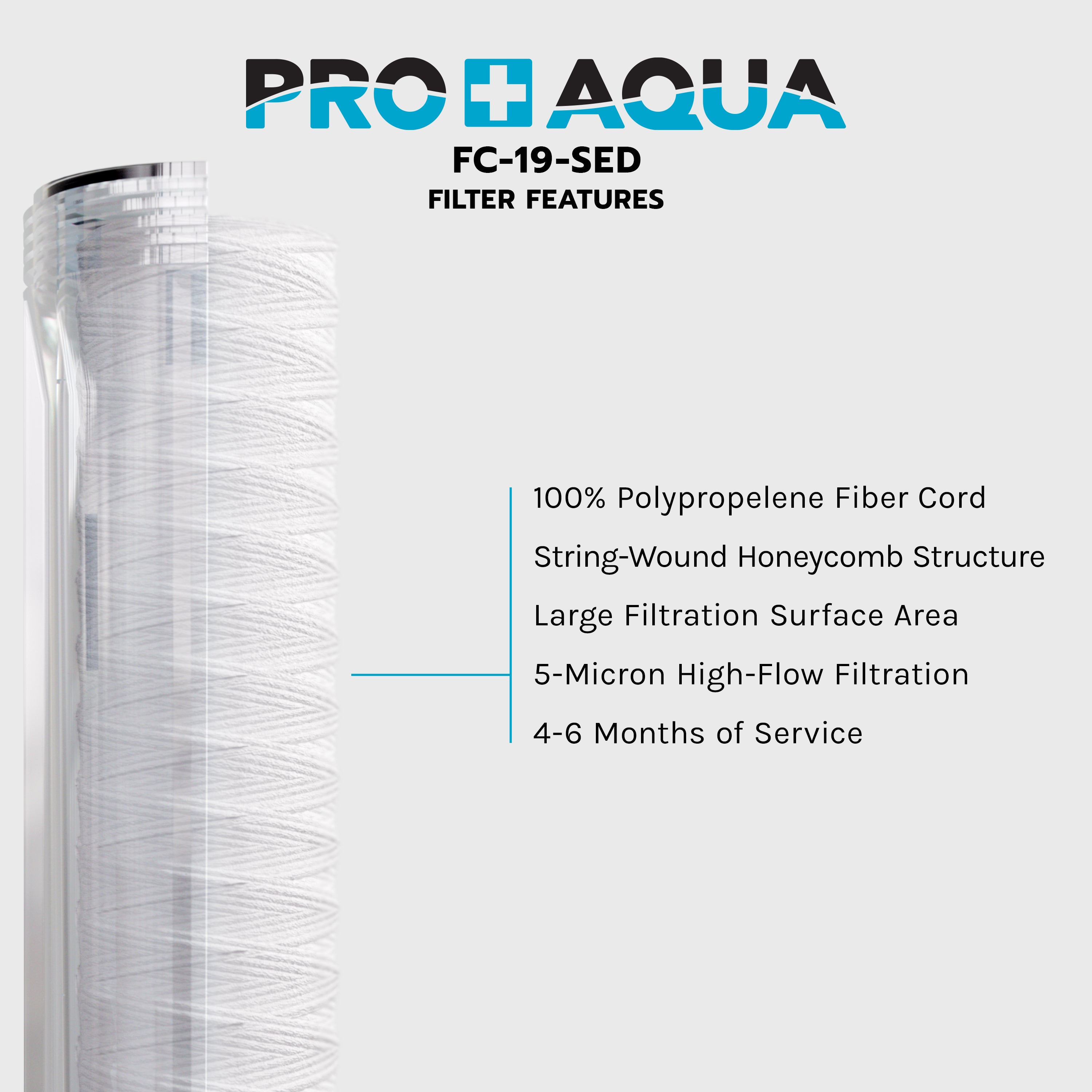 Whole House 5-Micron String-Wound Sediment Water Filter