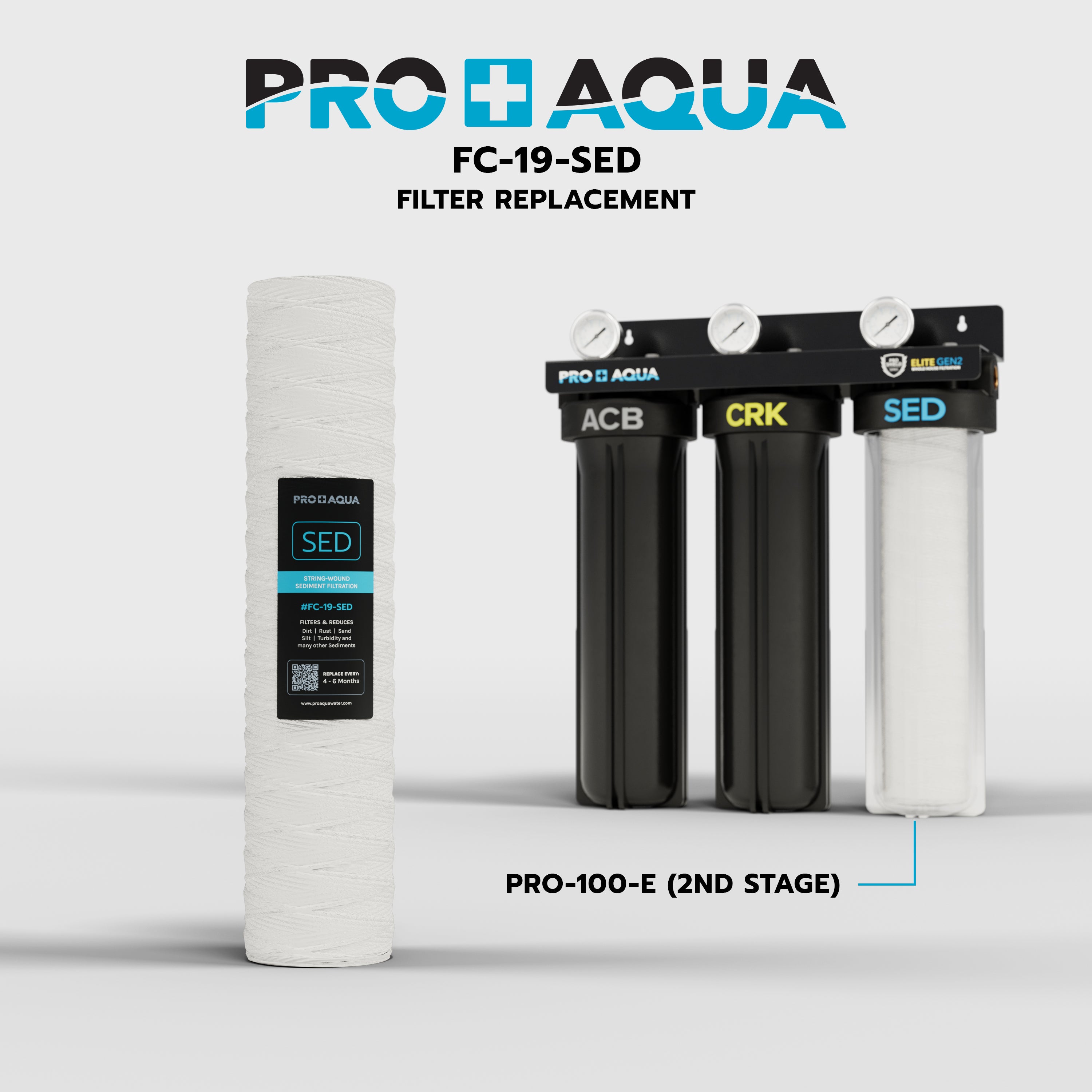 Whole House 5-Micron String-Wound Sediment Water Filter