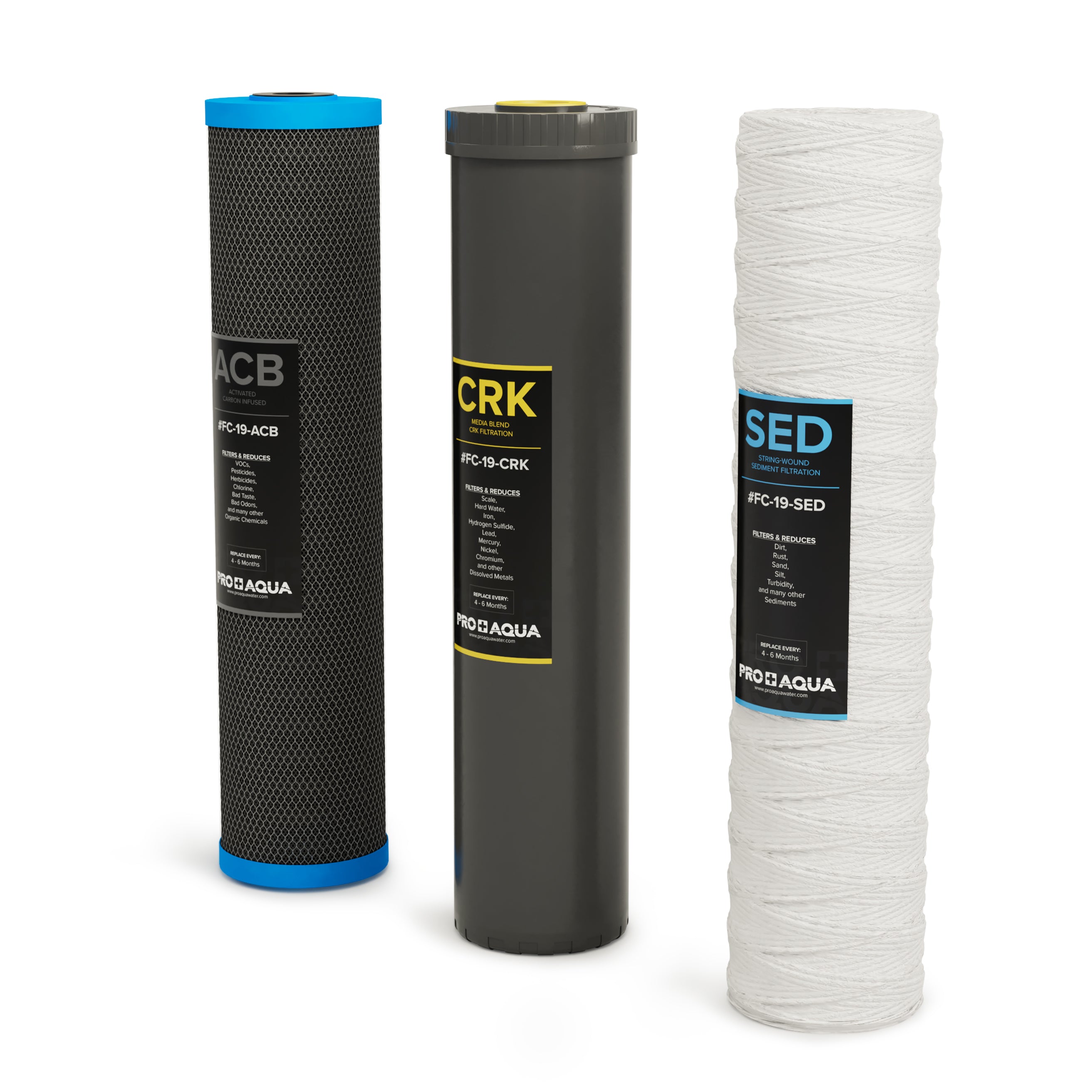 PRO-100-E ELITE GEN2 Replacement Filter Set, Sediment, KDF/Blend, Carbon Infused