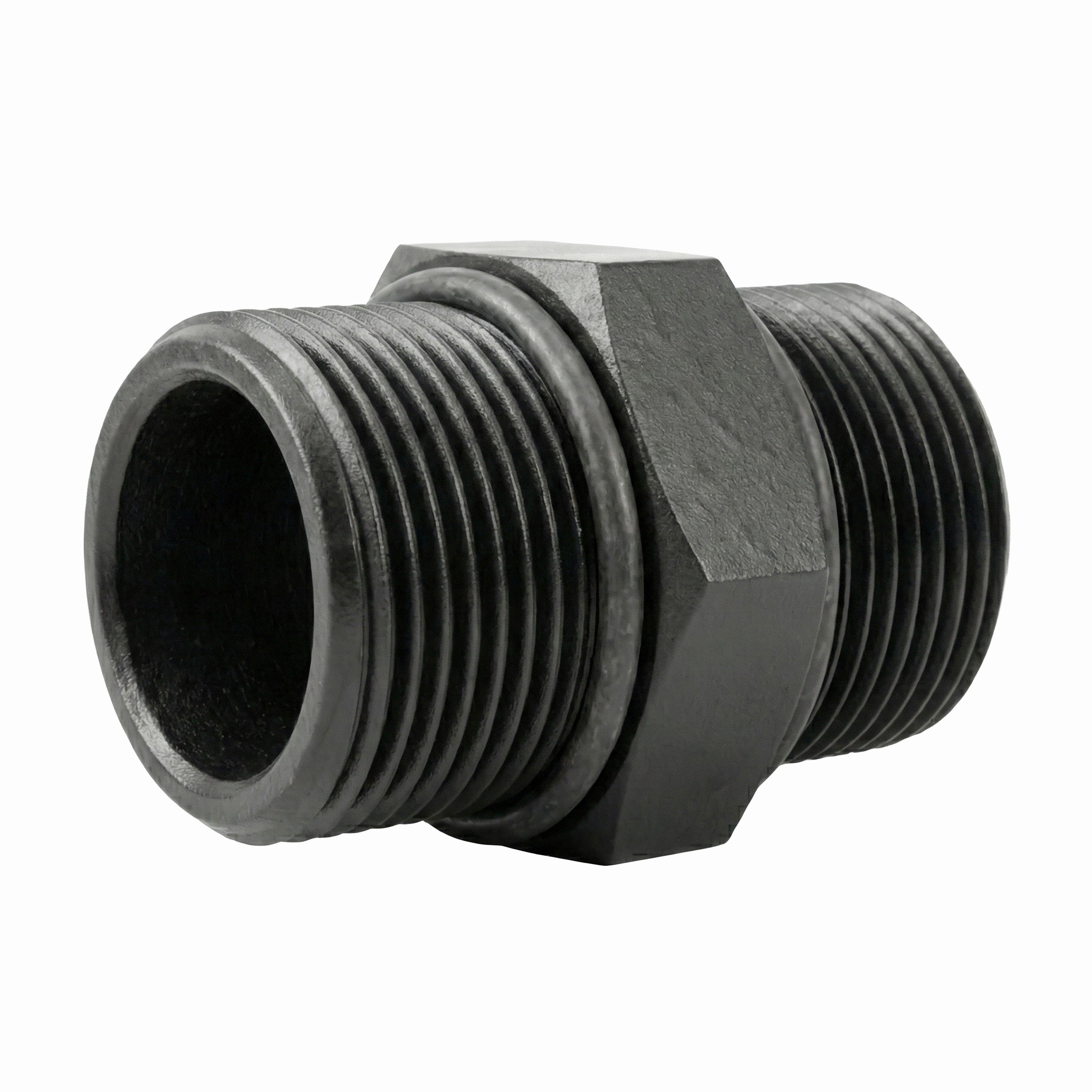 1 Inch NPT Male Plastic Nipple Hex Connector With O-rings