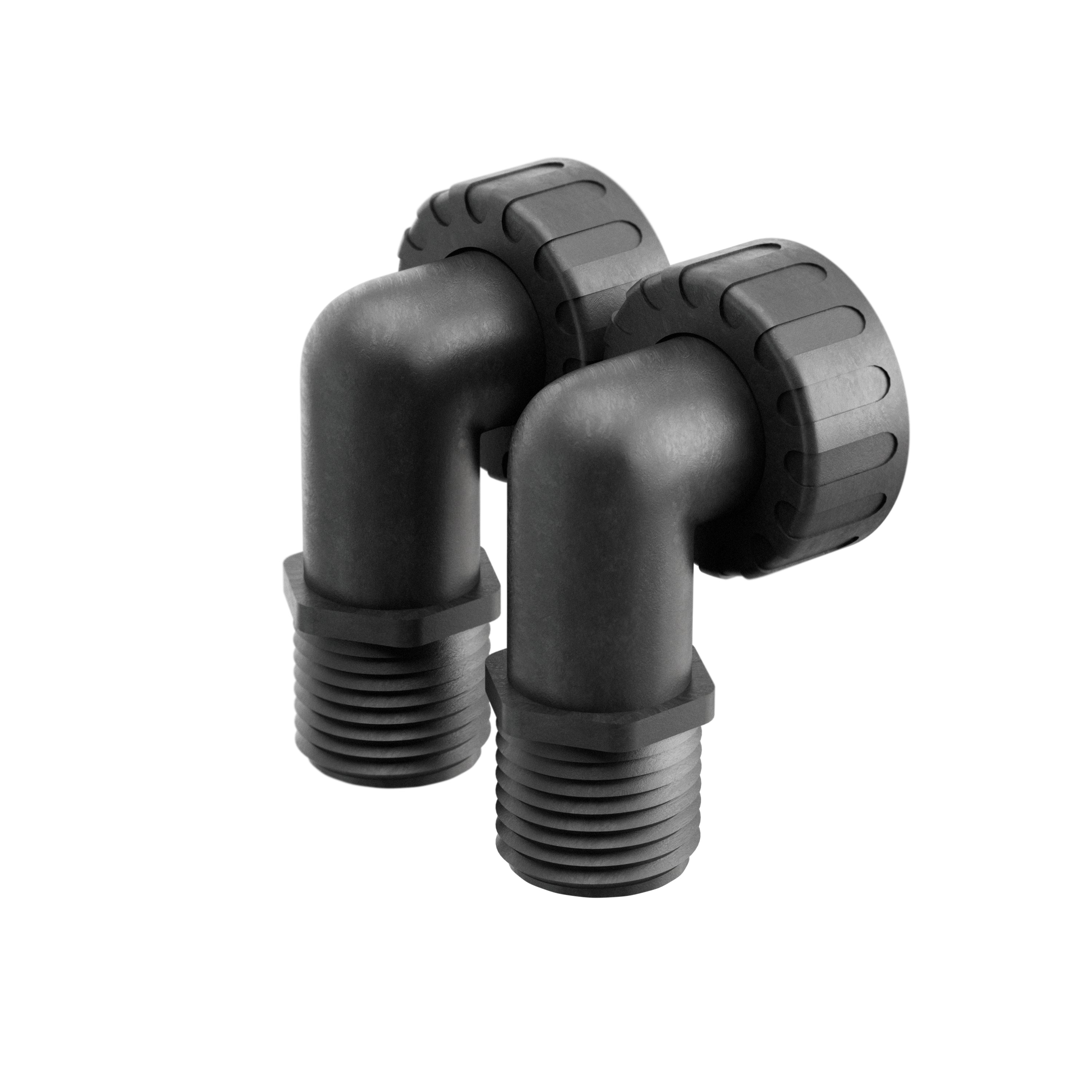 1" NPT Quick Connect Elbow Adapters for Pro+Aqua Bypass Valve
