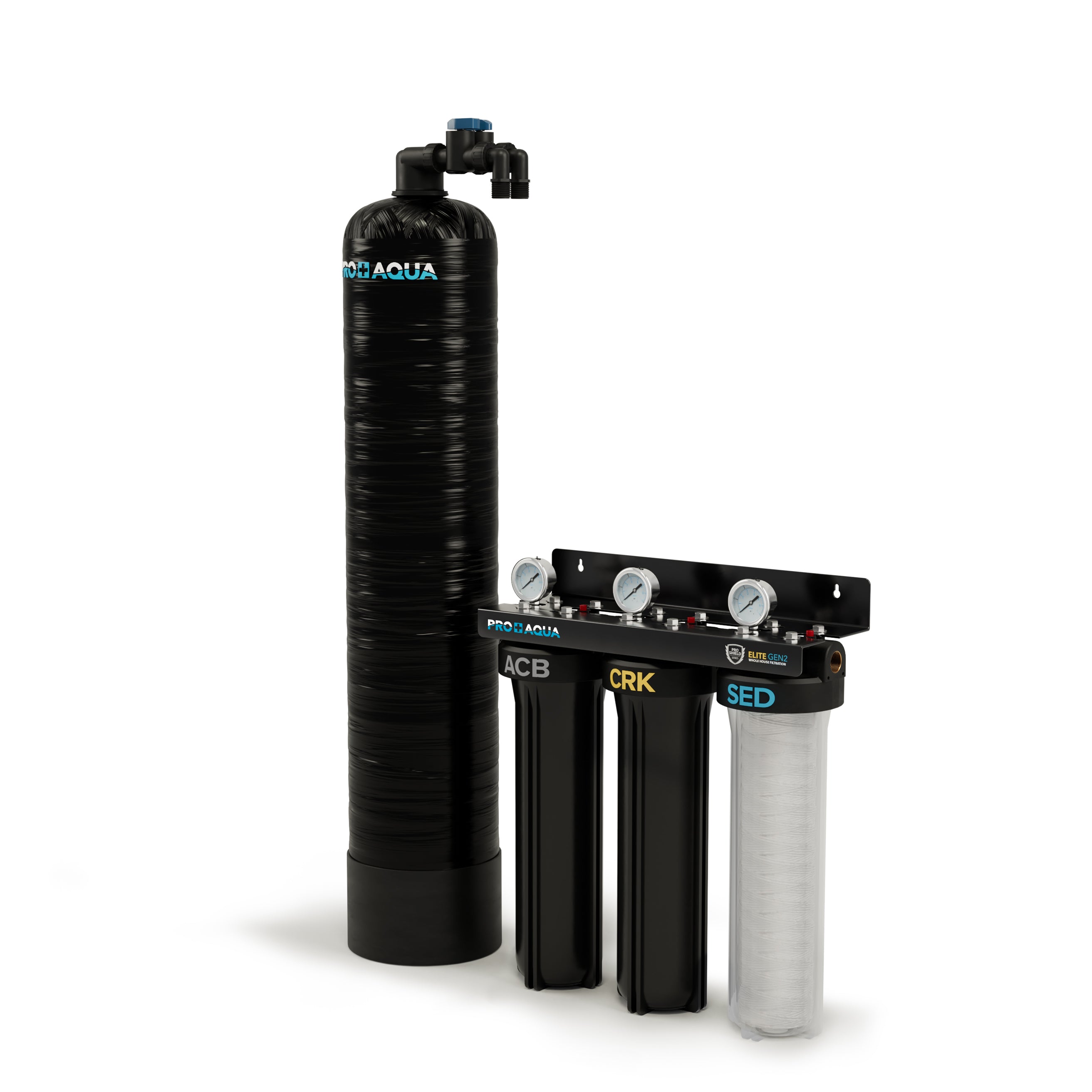 10 GPM Salt-Free Whole House Softener with 3-Stage Well Water Filter System