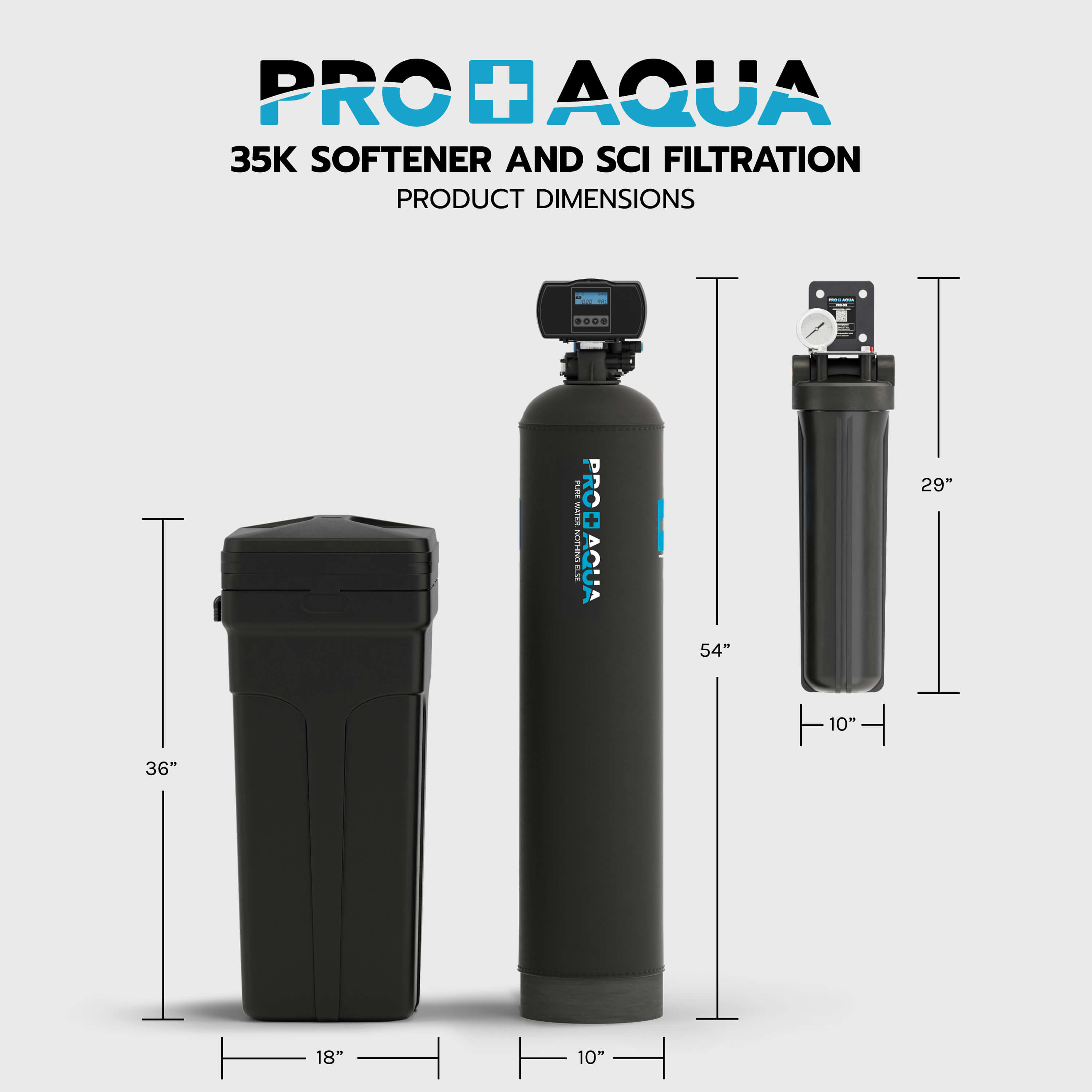 PRO-SCI-S35E 35,000 Grain Whole House Water Filter & Softener Bundle