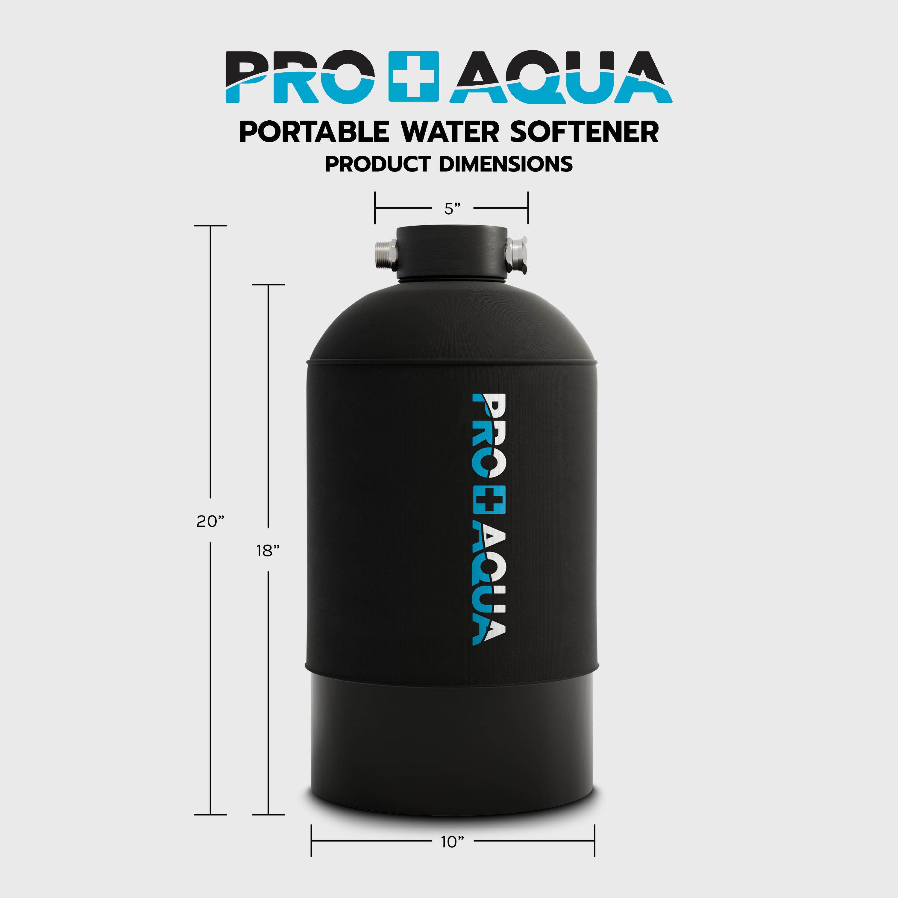 16,000 Grain Portable Water Softener with Pre-Filter Regeneration Kit