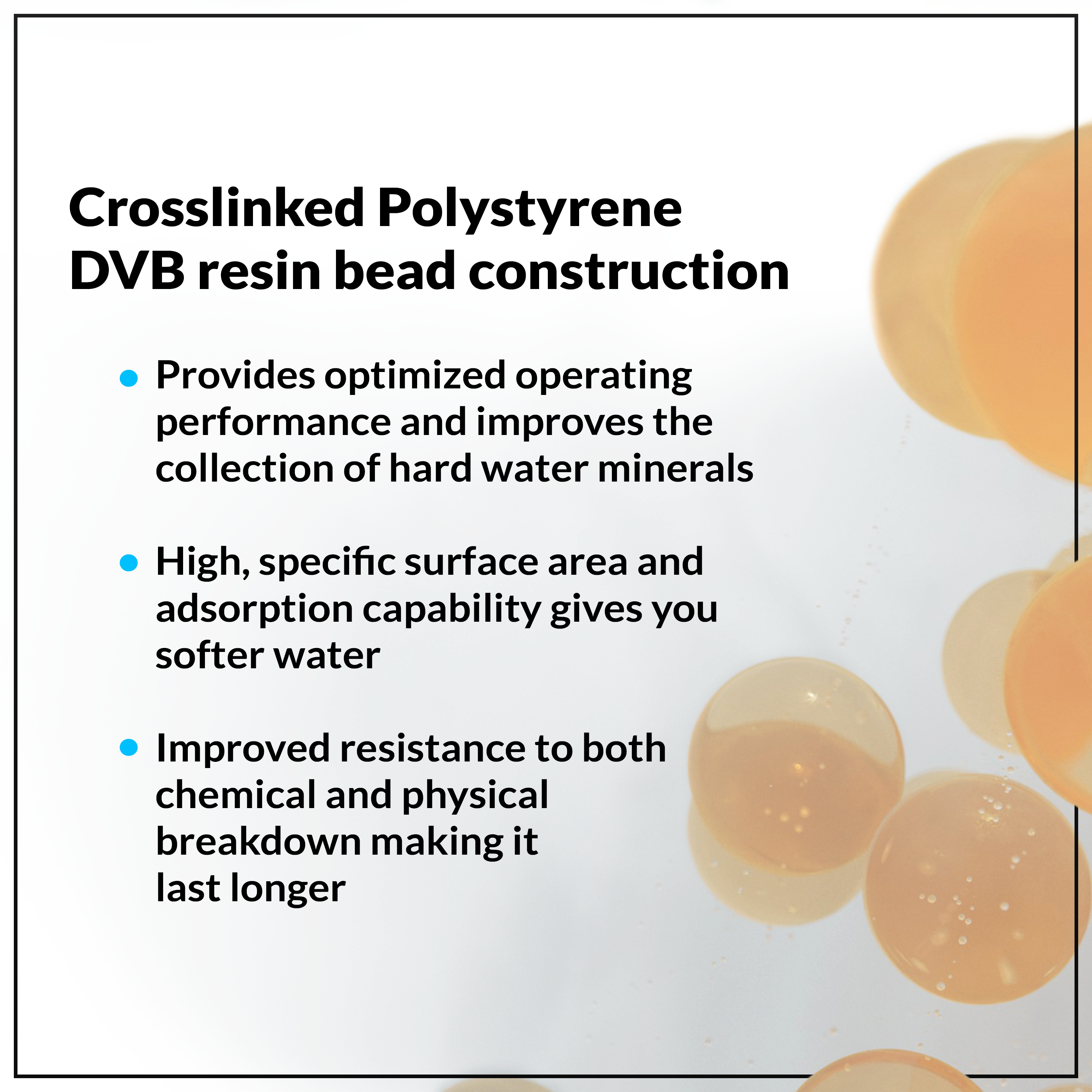 Water Softener Resin Media High Quality Replacement Cation Ion Exchange 1/2 CuFt