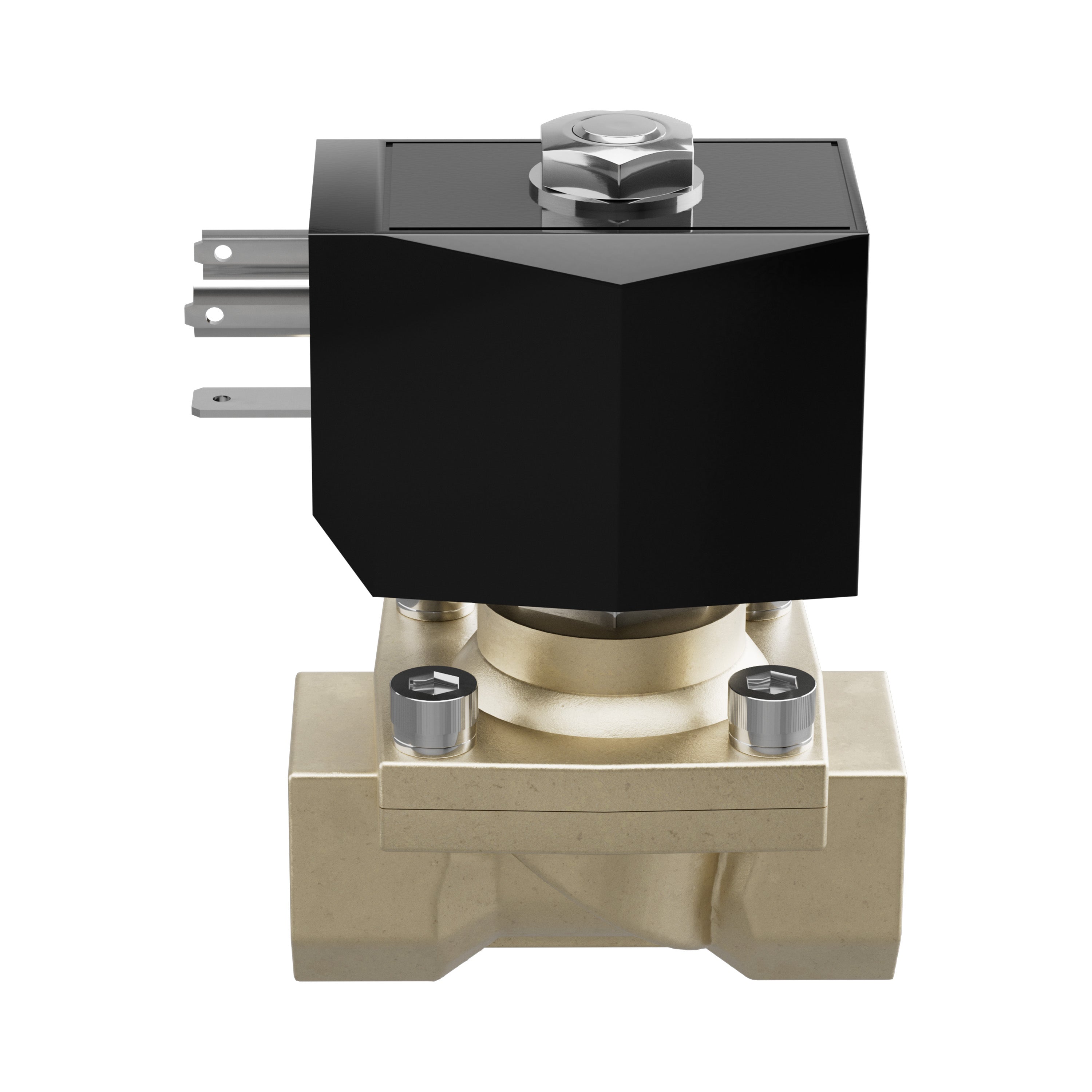 Brass Solenoid Valve, 110V 50/60hz, 3/4" FNPT, Closed