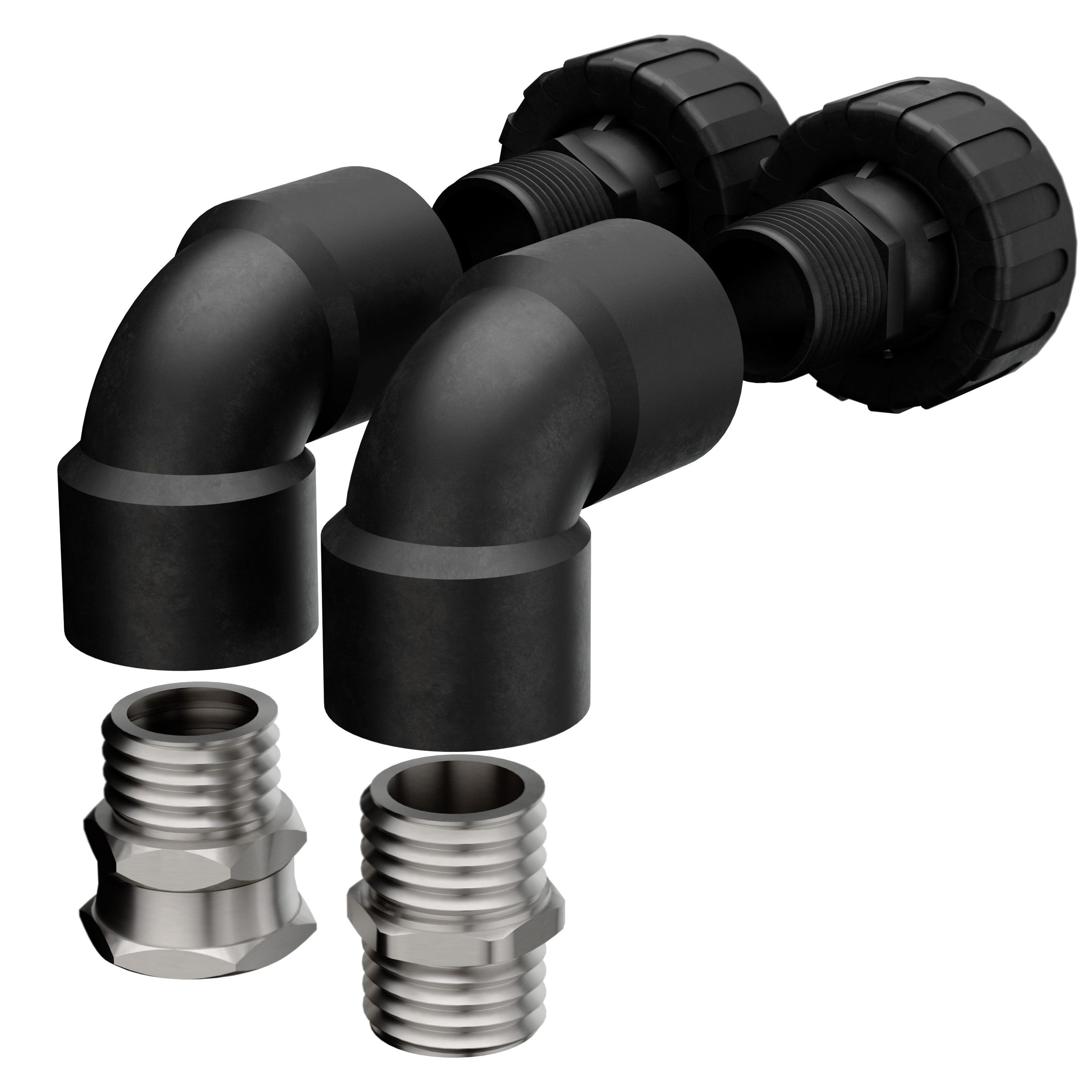 GH x QC 3/4" U Style Valve Elbow Assembly Set