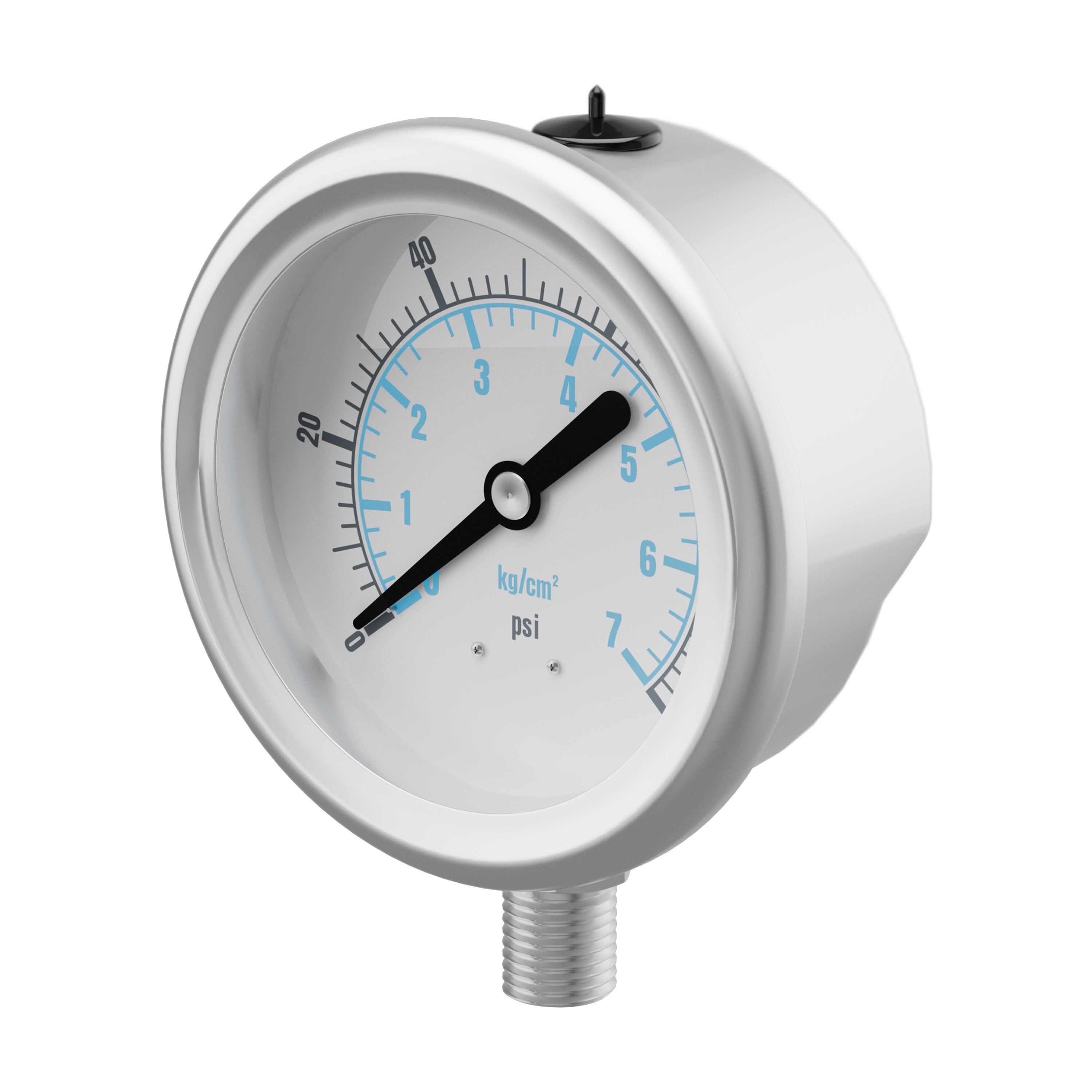 0-100PSI 2.5" Pressure Gauge, 1/4" Port