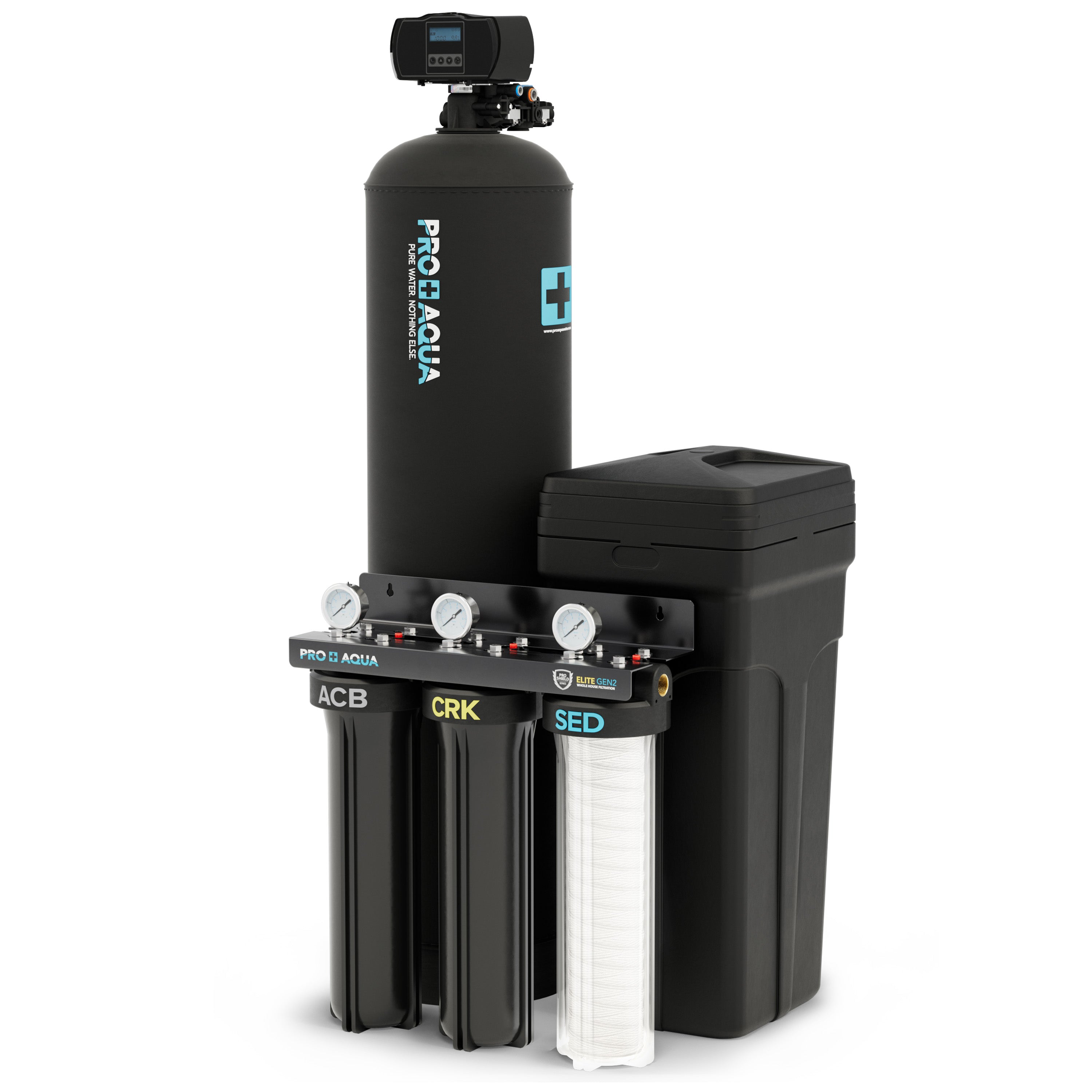 Whole House Water Filtration System + 80,000 Grain Water Softener | Bundle
