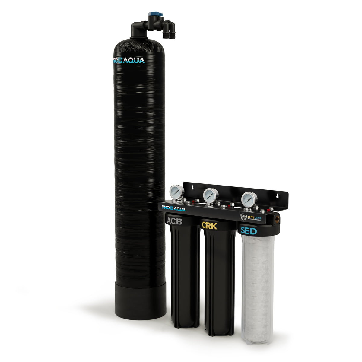15 GPM Salt-Free Whole House Softener with 3-Stage Well Water Filter S