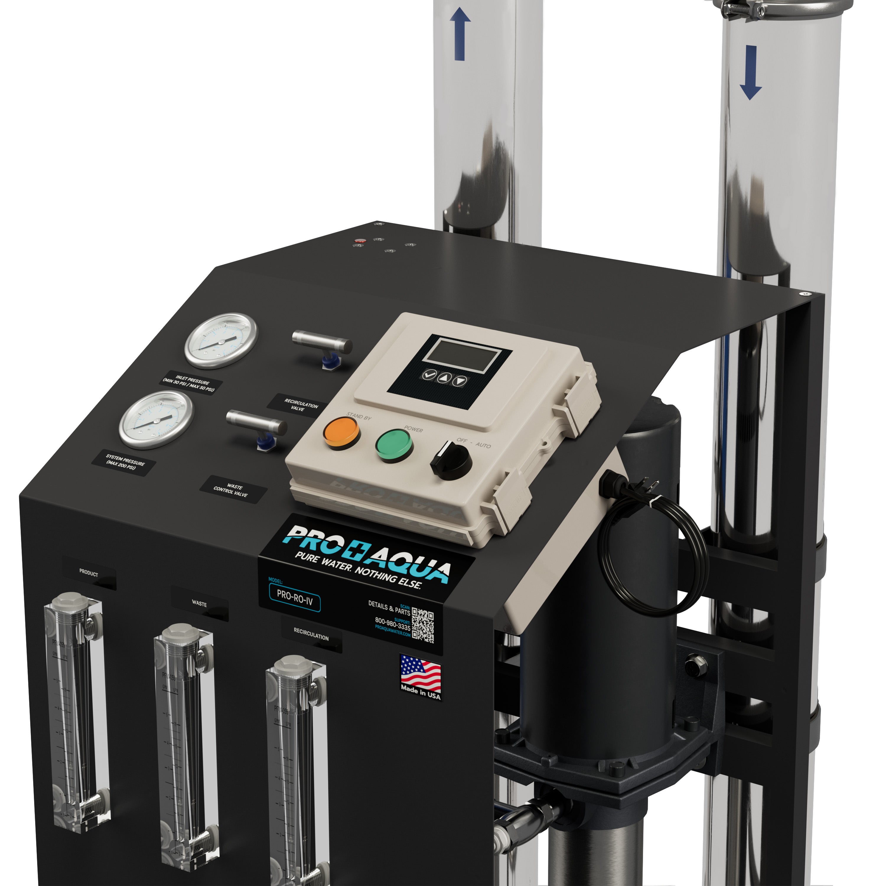 4000 GPD 3-Stage Commercial Reverse Osmosis Water Filter System