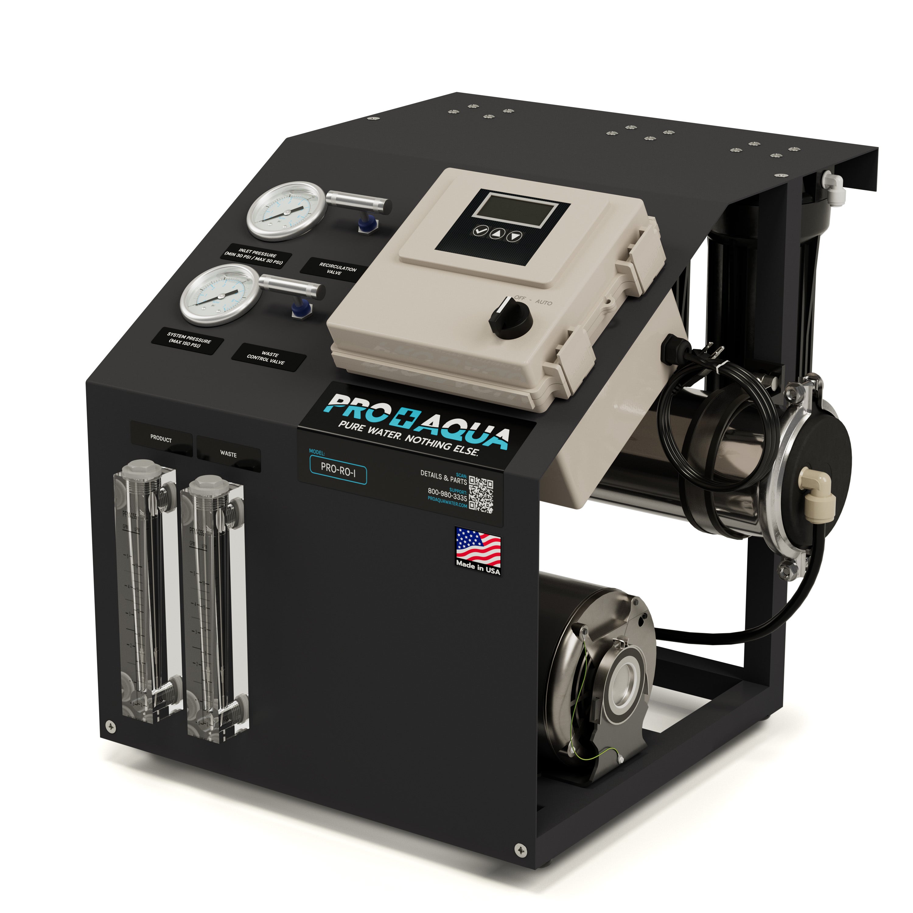 1000 GPD 4-Stage Commercial Reverse Osmosis Water Filter System