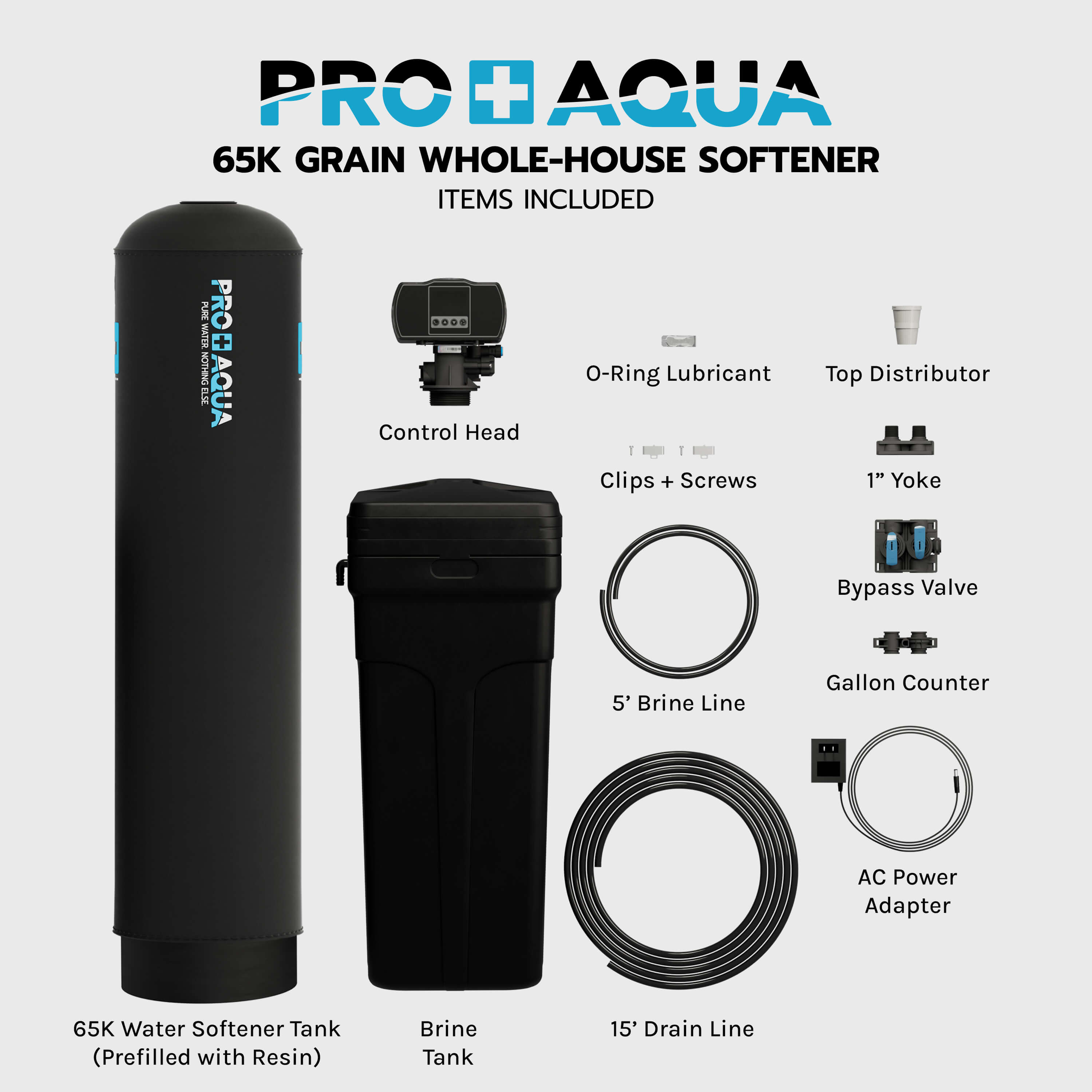 65,000 Grain Heavy Duty Whole House Water Softener