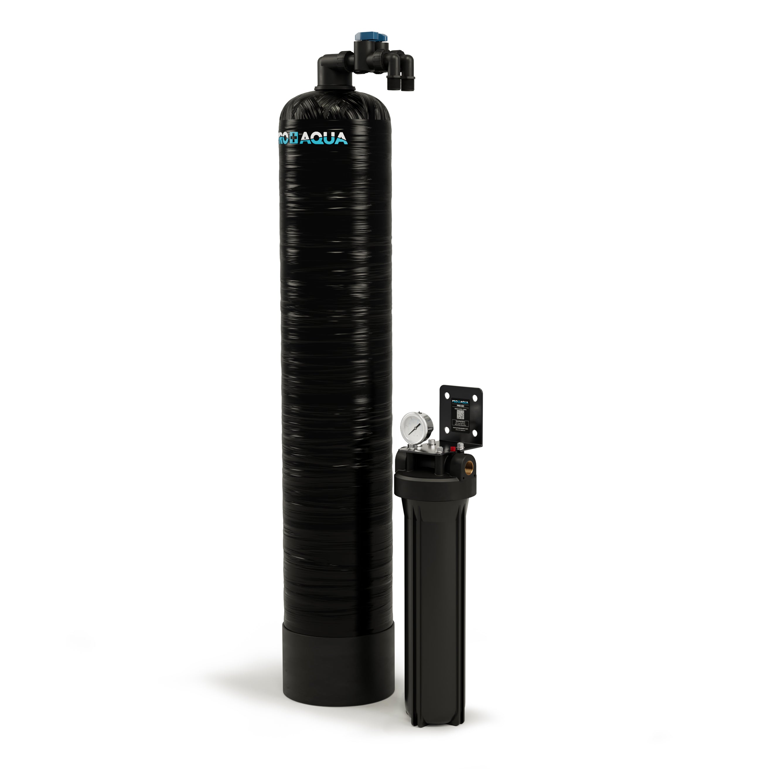 15 GPM Salt-Free Whole House Water Softener with Single-Stage Carbon Filter System
