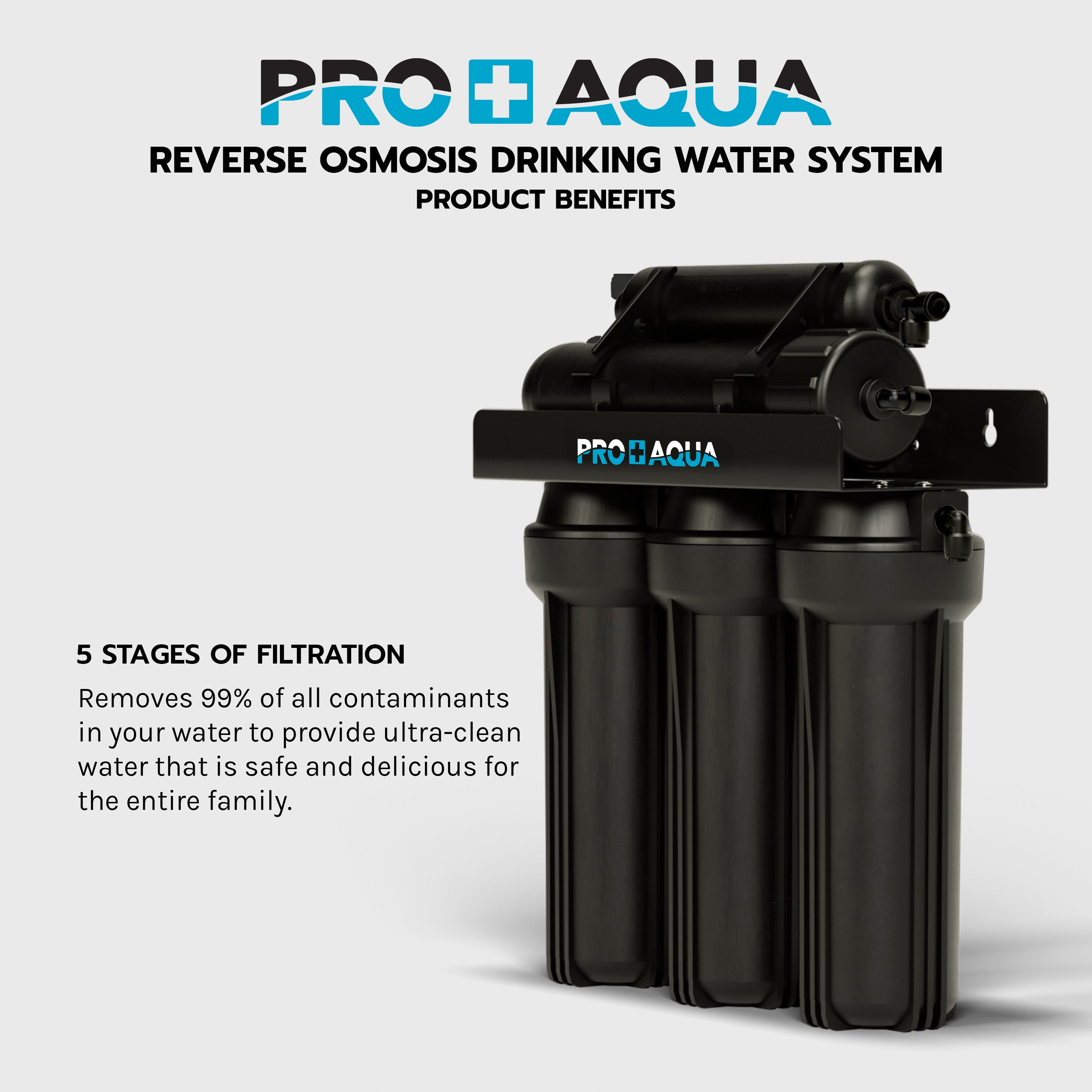 100 GPD 5-Stage Reverse Osmosis Water Filter System